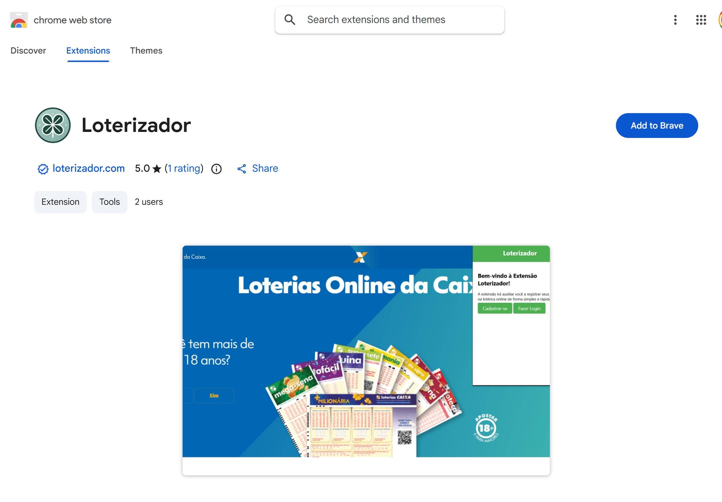 Loterizador - chrome extension